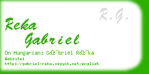 reka gabriel business card